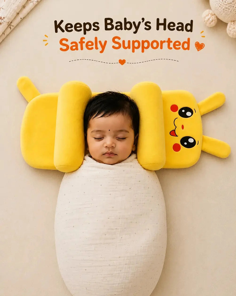 Premium Baby Head Support Pillow