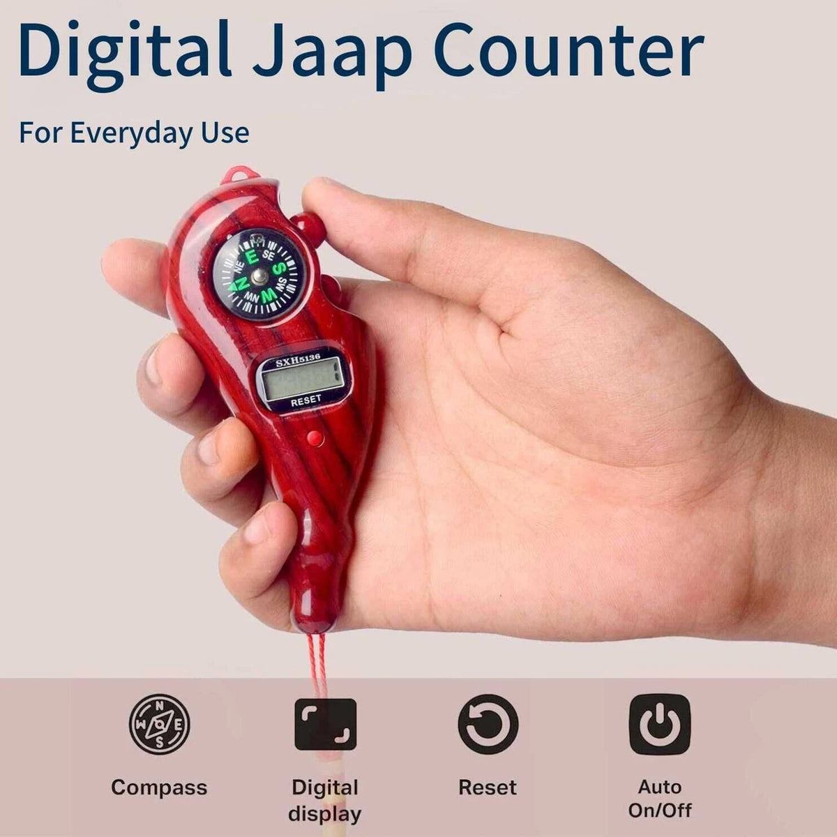 Wood Finger Counter Digital Tally Counter